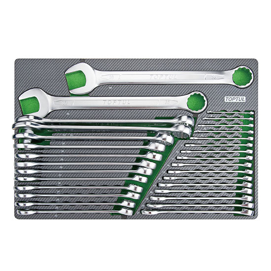 Bộ cờ lê vòng miệng 30pcs Toptul GED3025